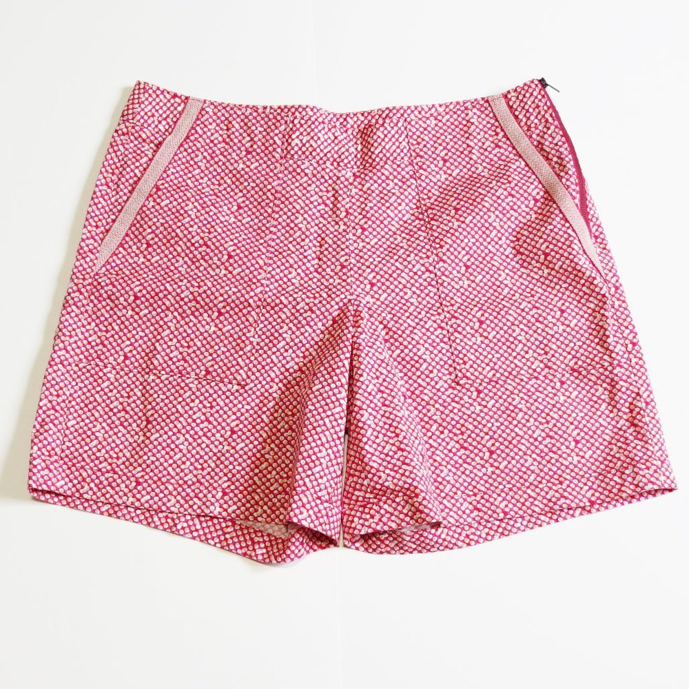 Cabi Shorts Size 4 Red Purple White 7" Inseam